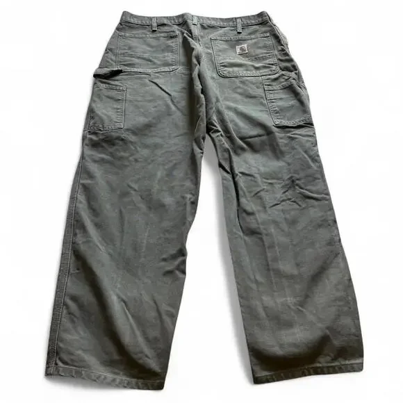 GREEN vintage Carhartt carpenter pants - Picture 3 of 4